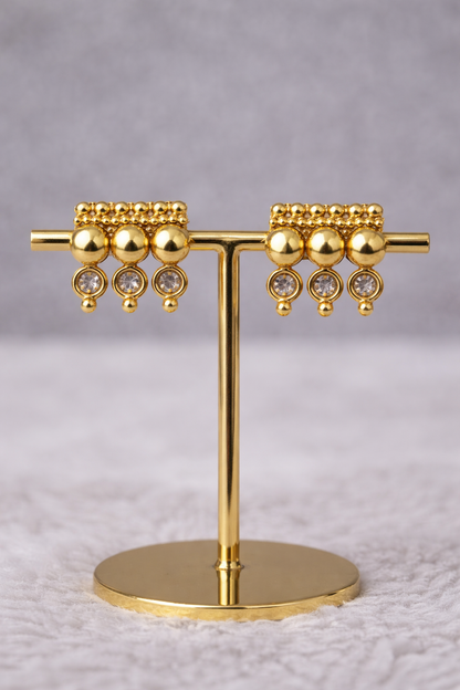 Royal Beaded 1gm Gold Plated Necklace Set