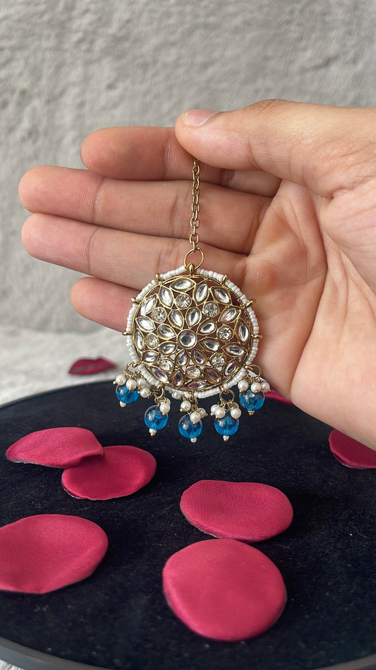 Pastel Pink Chandbali Necklace & Earrings Set – Premium Bridal Jewellery