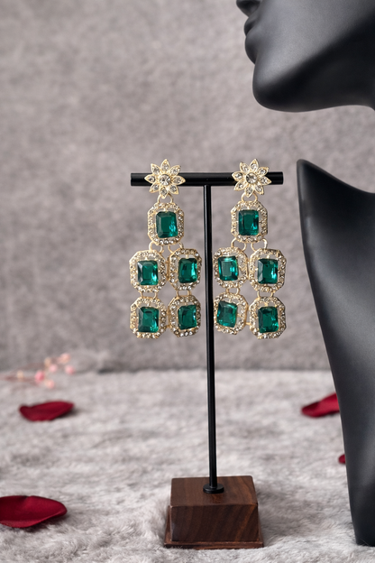 Necklace Set with Statement Earrings & Maang Tikka
