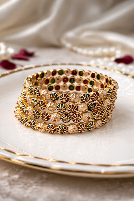 Rajwadi Multicolor Bangles